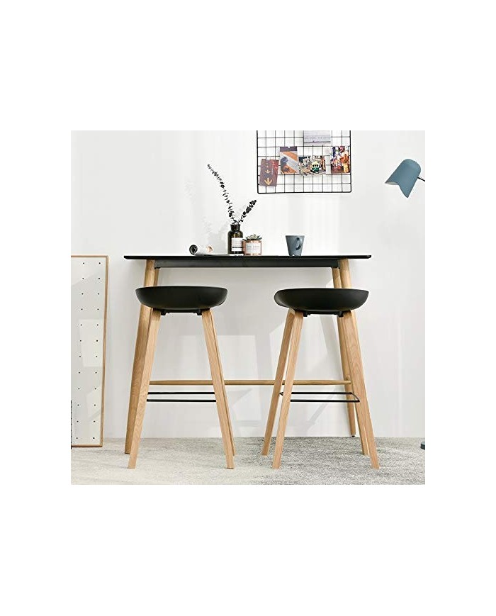 Taburete DANTE NEW (SU), metal, polipropileno negro