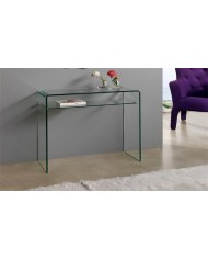 Consola CANADA (SU), cristal curvado, 100 x 33 cms