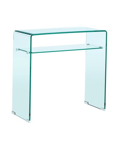 Consola CANADA (SU), cristal curvado, 80 x 33 cms