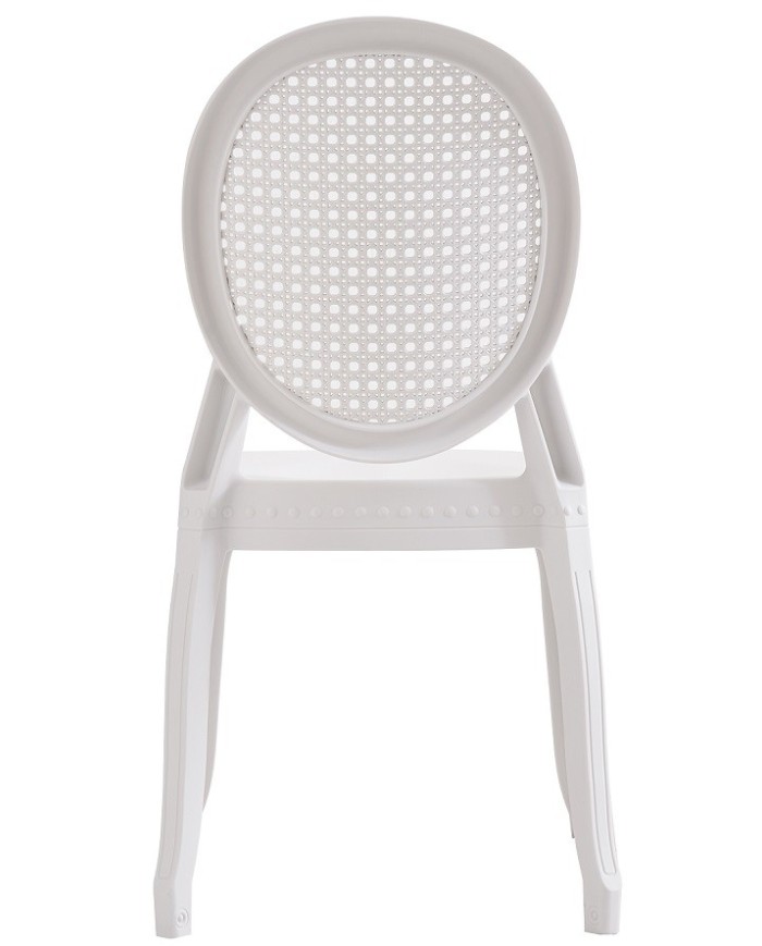 Silla CIBELES, apilable, polipropileno blanco