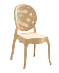 Silla CIBELES, apilable, polipropileno blanco