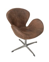 Sillón SW, tapizado en similpiel vintage