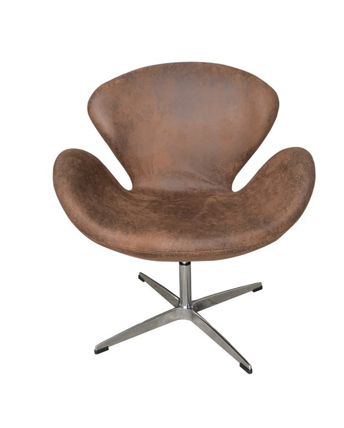 Sillón SW, tapizado en similpiel vintage