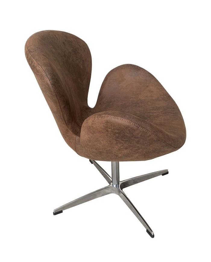 Sillón SW, tapizado en similpiel vintage