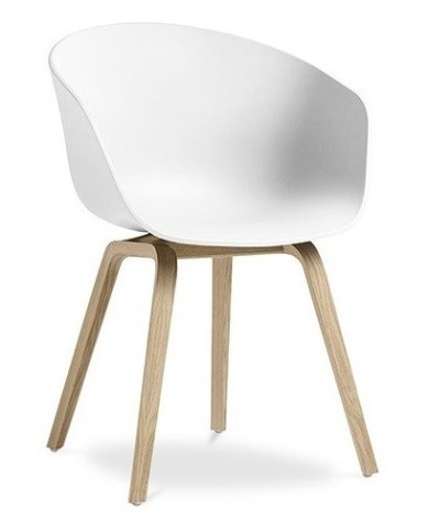 Sillón DANTE NEW (SU), metal, polipropileno blanco