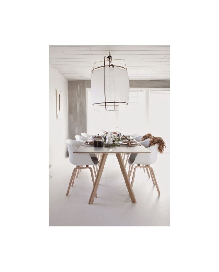 Sillón DANTE NEW (SU), metal, polipropileno blanco