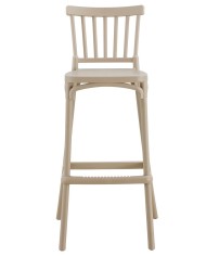 Taburete MILOS, tratamiento anti UV, polipropileno tórtora