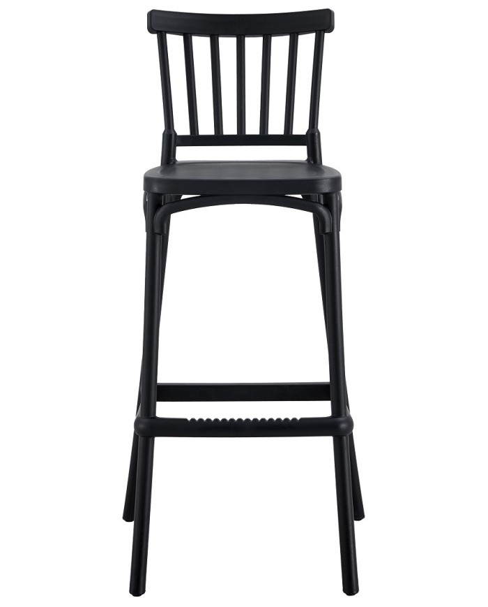 Taburete MILOS, tratamiento anti UV, polipropileno antracita