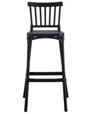 Taburete MILOS, tratamiento anti UV, polipropileno antracita