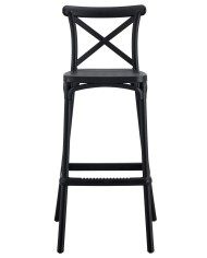 Taburete CORFÚ, tratamiento anti UV, polipropileno antracita