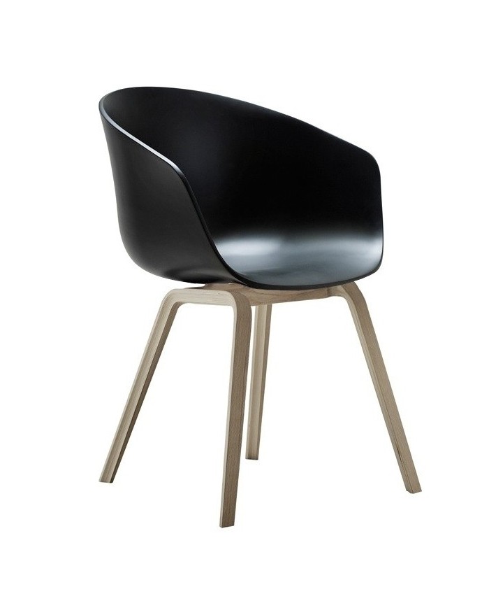 Sillón DANTE NEW (SU), metal, polipropileno negro