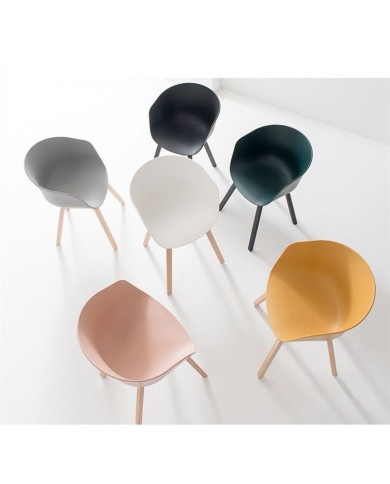 Sillón DANTE NEW (SU), metal, polipropileno negro