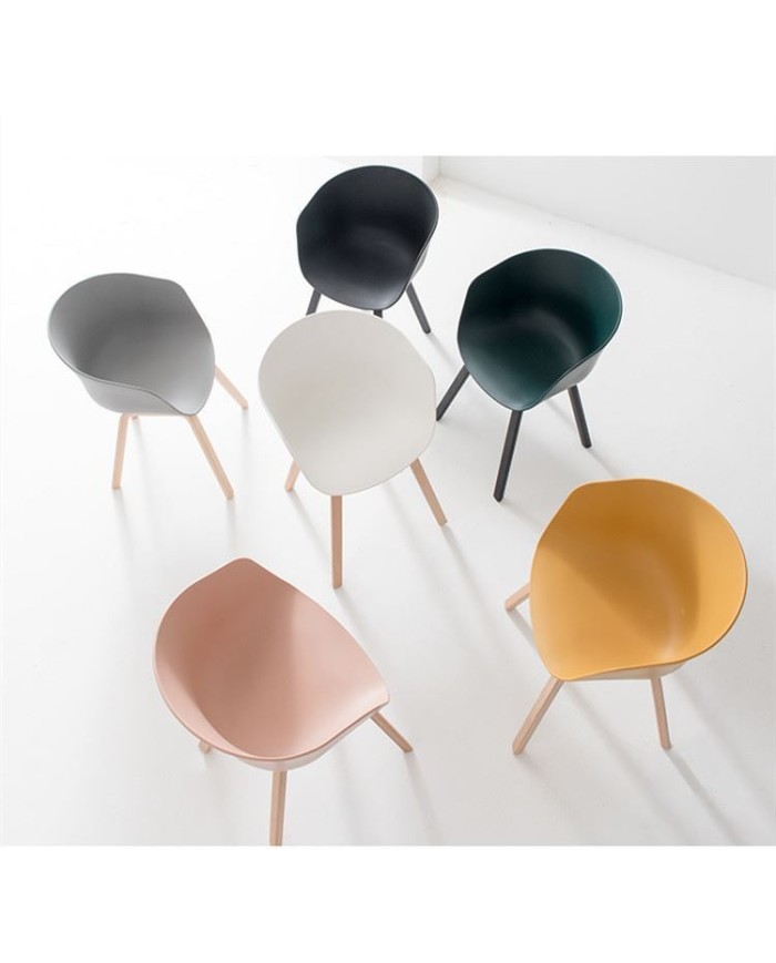 Sillón DANTE NEW (SU), metal, polipropileno negro