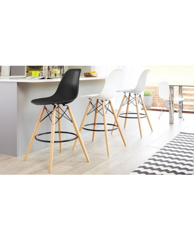 Taburete STAR (SU), madera, carcasa gris oscuro