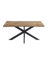 Mesa TOLEDO 150, metal negro, tapa DM bilaminado de 150 x 90 cms