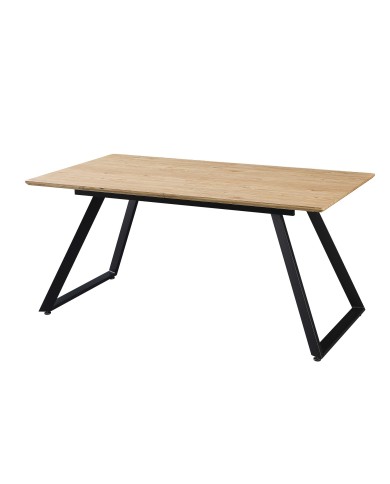 Mesa BÉRGAMO, extensible, metal, DM bilaminado,160 ~ 200x90 cms