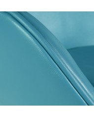 Sillón EG (TE), fibra de vidrio, basculante, tapizado similpiel turquesa