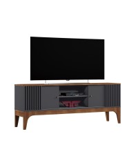 Mueble TV  FLORENCIA , grafito y matte, 160 cms.