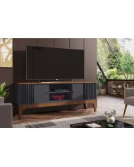 Mueble TV  FLORENCIA , grafito y matte, 160 cms.
