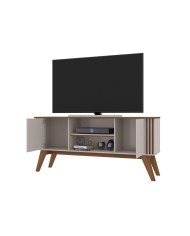 Mueble TV VITTA, blanco roto y matte, 150 cms.