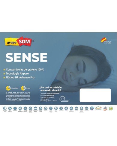 Colchón SENSE SDM, 90 x 200 cms