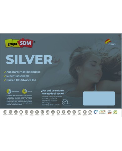 Colchón SILVER SDM, 80 x 190 cms