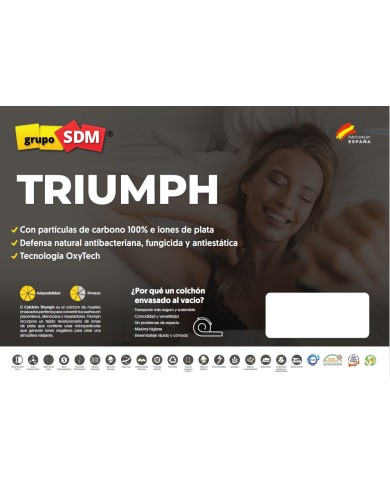 Colchón SPRING TRIUMPH SDM, 180 x 190 cms