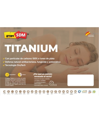 Colchón SPRING TITANIUM SDM, 160 x 200 cms