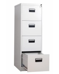 Archivador metálico OLIMPO, 4 cajones, gris ral 7035