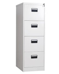 Archivador metálico OLIMPO, 4 cajones, gris ral 7035