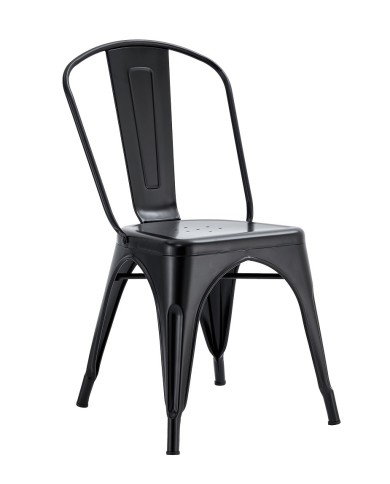 Silla TOL EK LIMITED, acero, negra