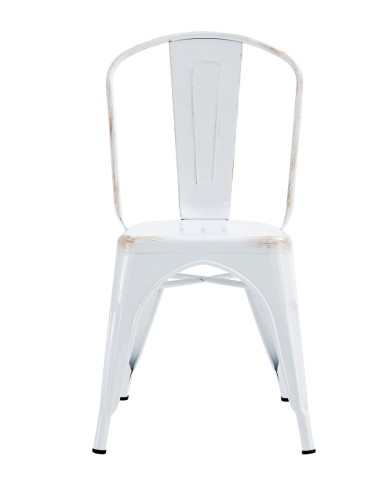 Silla TOL EK VINTAGE, acero, blanco