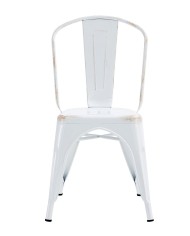 Silla TOL EK VINTAGE, acero, blanco