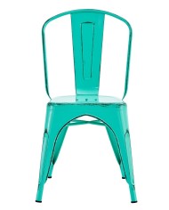 Silla TOL EK VINTAGE, acero, verde agua