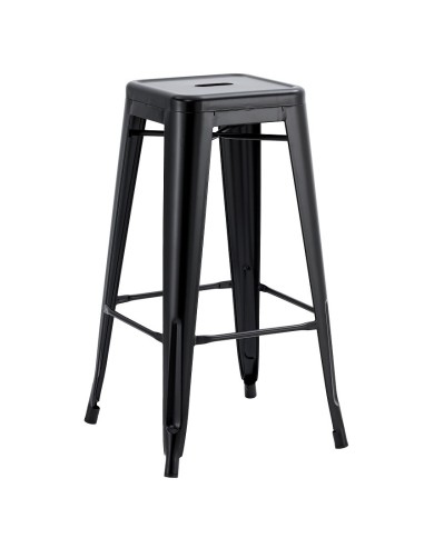 Taburete TOL EK LIMITED, acero, negro