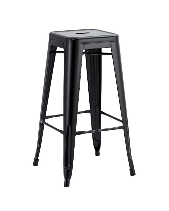Taburete TOL EK LIMITED, acero, negro