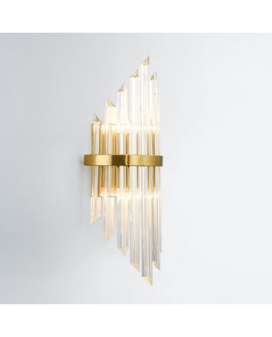 Aplique PALACE, metal dorado, cristal