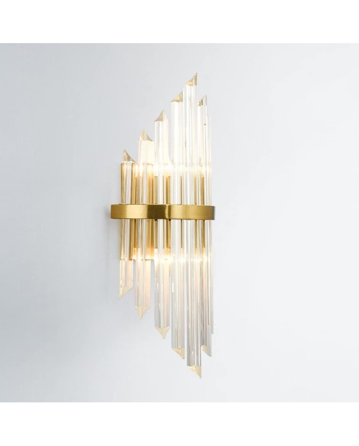 Aplique PALACE, metal dorado, cristal