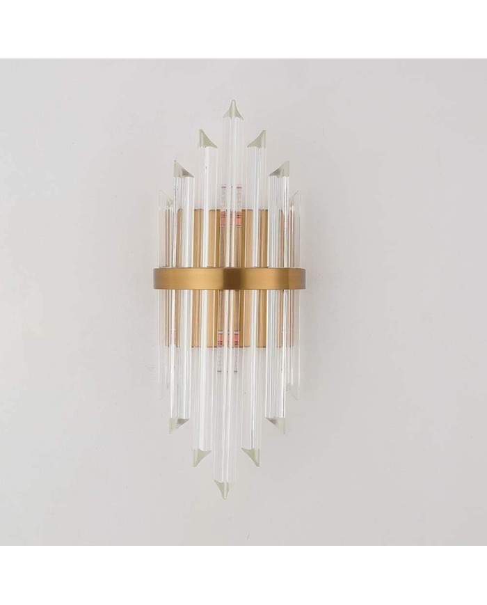 Aplique PALACE, metal dorado, cristal