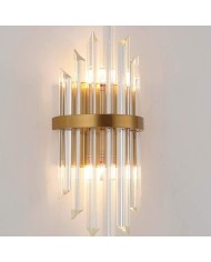 Aplique PALACE, metal dorado, cristal