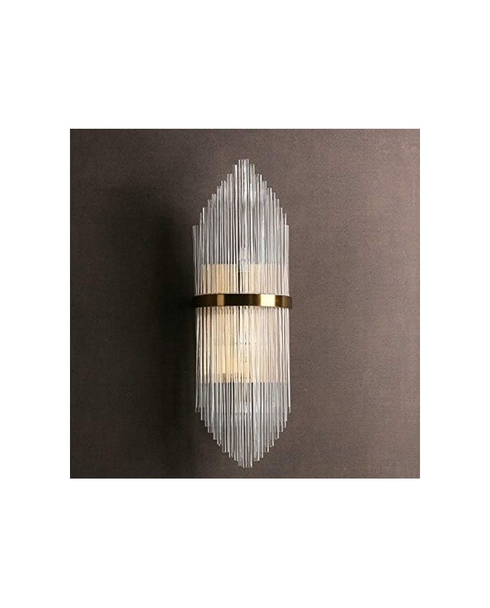 Aplique DOLHAN, metal dorado, cristal