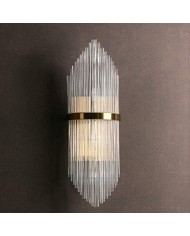 Aplique DOLHAN, metal dorado, cristal