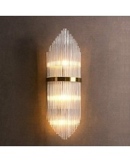 Aplique DOLHAN, metal dorado, cristal