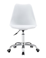 Silla TORRE GBL, giratoria, blanca, cojín blanco