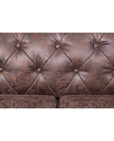 Sofá CHESTER NEW, 2 plazas, similpiel vintage