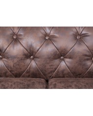 Sofá CHESTER NEW, 2 plazas, similpiel vintage