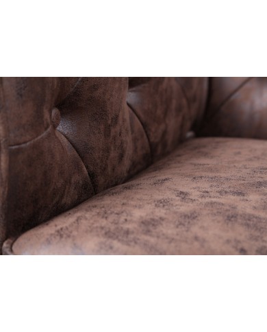 Sofá CHESTER NEW, 2 plazas, similpiel vintage
