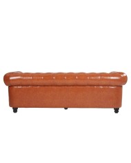 Sofá CHESTER NEW, 3 plazas, similpiel cuero vintage