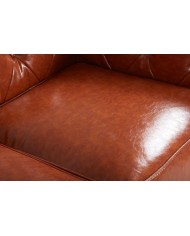 Sofá CHESTER NEW, 2 plazas, similpiel cuero vintage
