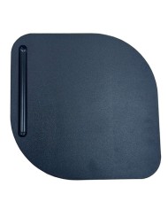 Silla NIZA con pala de escritura, asiento y respaldo en plástico azul